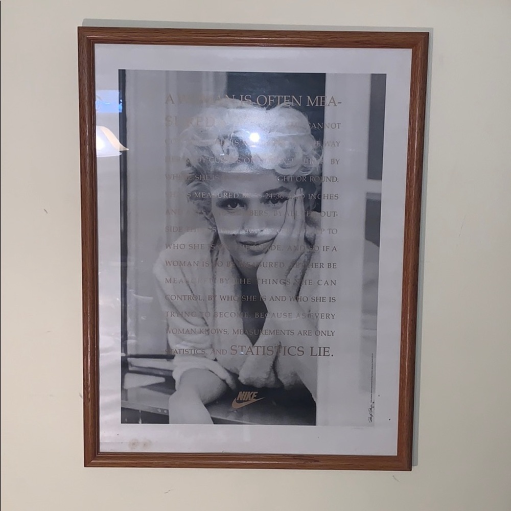 Vintage Nike X Marilyn Monroe Poster - Picture 1 of 4